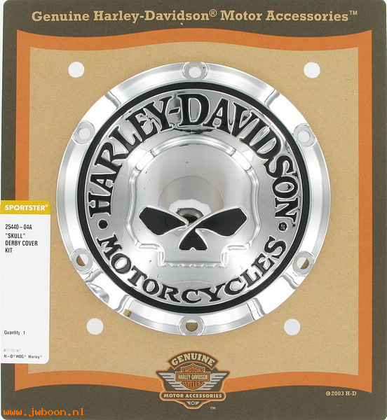   25440-04A (25440-04A): Derby cover - skull collection - NOS - Sportster XL '04-