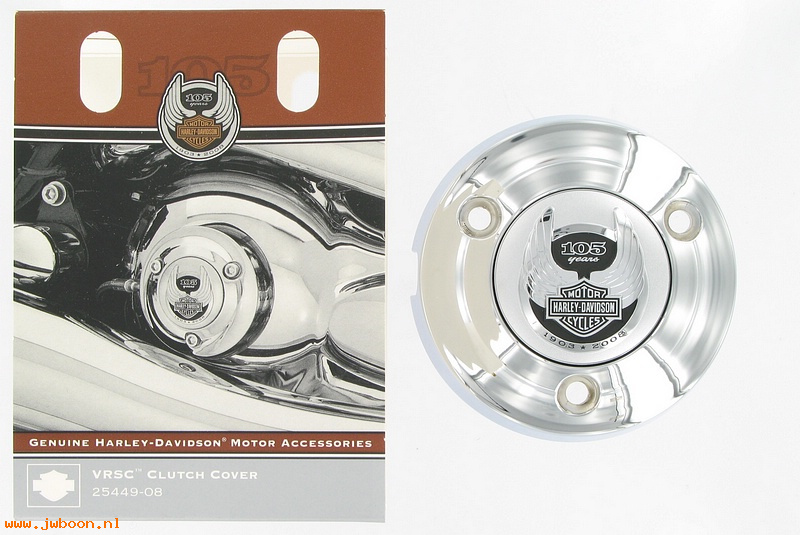   25449-08 (25449-08): Clutch cylinder cover - 105th anniversary -NOS -  V-rod VRSC '02-