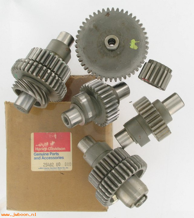   25482-80 (25482-80): Set cam gears, matched - NOS - Sportster Ironhead XL,XLS 1980