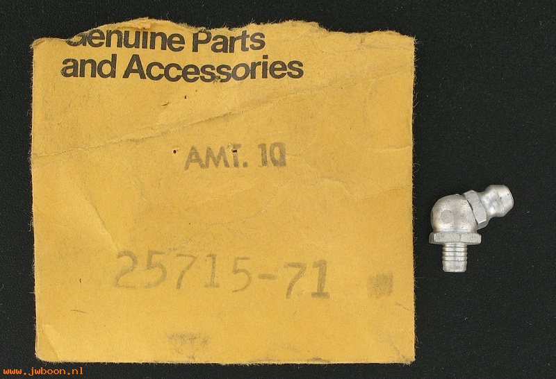   25715-71 (25715-71): Zerk grease nipple / fitting, brake pedal - NOS - FX '71-e'79.AMF
