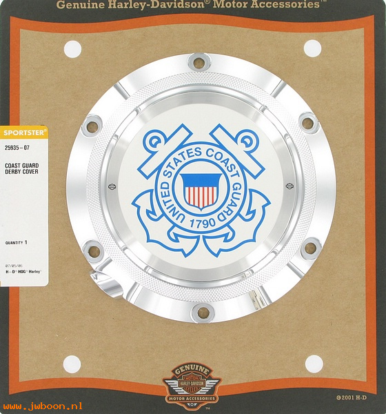   25935-07 (25935-07): Derby cover - US Coast Guard - NOS - Sportster XL's '04-