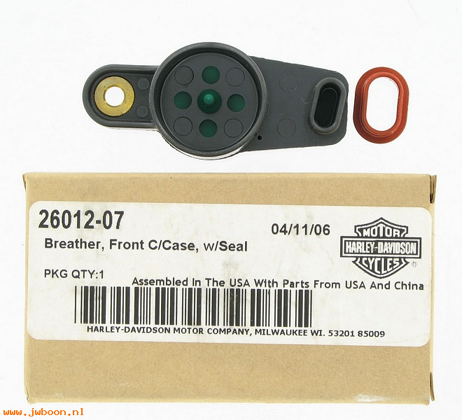   26012-07 (26012-07): Crankcase breather, with seal - front - NOS - Sportster XL
