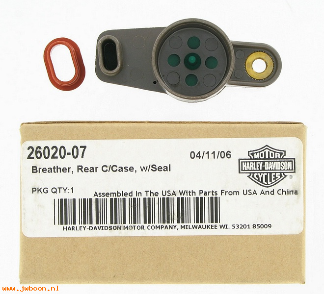   26020-07 (26020-07): Crankcase breather, with seal - rear - NOS - Sportster XL