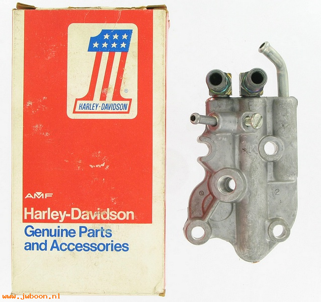   26234-73A (26234-73A): Cover, oil pump - NOS - FL, FX '73-early'80. AMF Harley-Davidson
