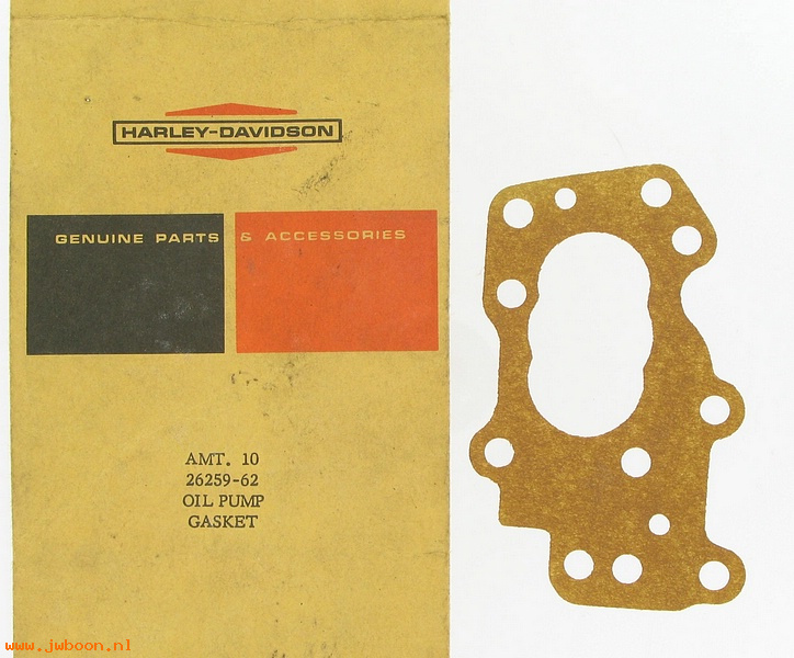   26259-62 (26259-62): Gasket, inner cover - NOS - Sportster Ironhead XLH,XLCH late62-71