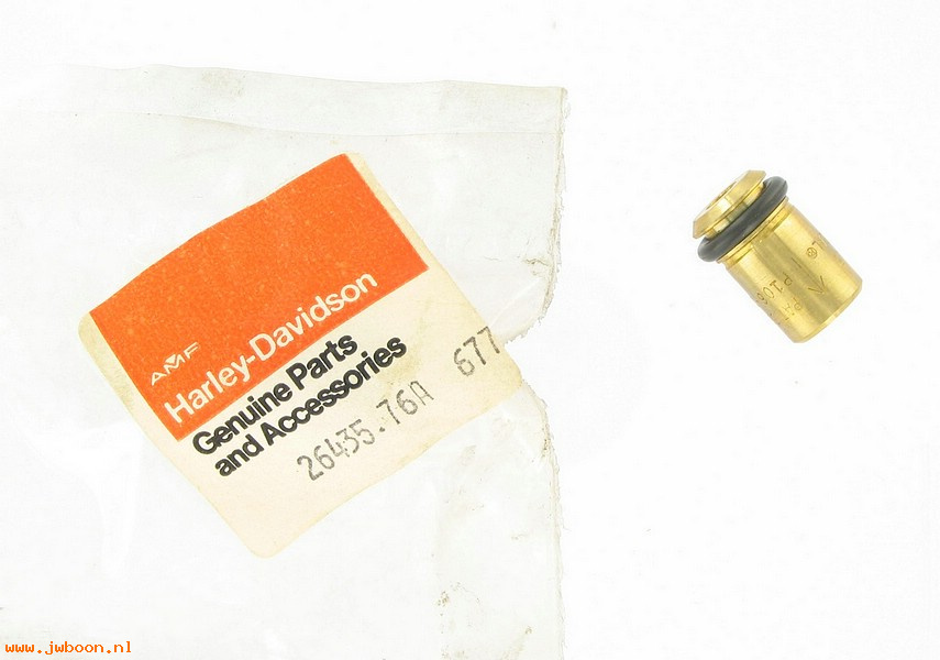  26435-76A (26435-76A): Check valve, 4-6 PSI - NOS - Sportster XL '77-early'87. XLCR