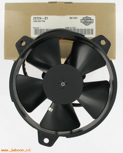   26724-01 (26724-01): Cooling fan assembly - NOS - V-rod '02-'03