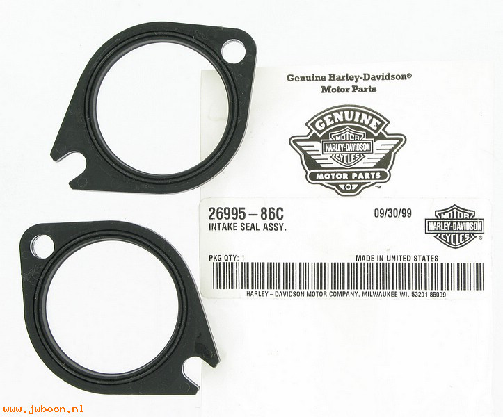   26995-86C (26995-86C): Front and rear seal set,intake manifold-NOS-EVO,Twin Cam,XL,Buell