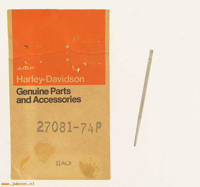   27081-74P (27081-74P / 21600): Metering pin - V3 - NOS - Aermacchi SS, SX 175 '74-'78 in stock