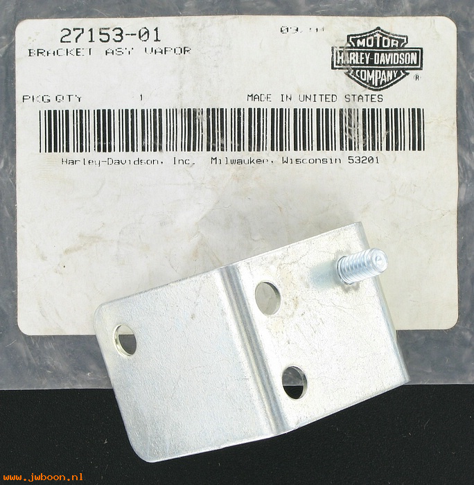   27153-01 (27153-01): Vapor valve bracket - NOS - Softail 2002