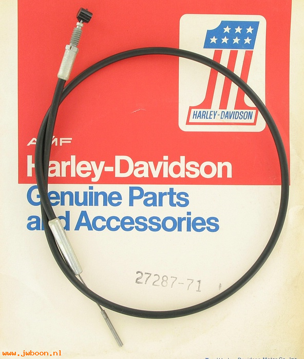   27287-71 (27287-71): Throttle cable assembly - NOS - Snowmobile. AMF Harley-Davidson