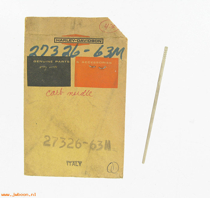   27326-63M (27326-63M): Metering pin - M13 - NOS - Sprint ERS '69-'71. CR,CRTT '66-'68