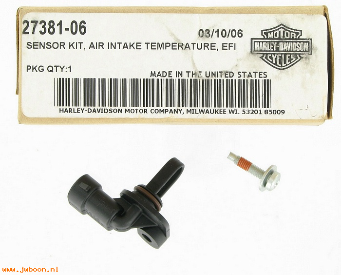  27381-06 (27381-06): Sensor - air intake temperature, EFI - NOS - Touring.Softail.Dyna