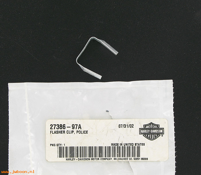   27386-97A (27386-97A): Flasher clip - NOS - FLHP Road King Police, FLHTP.
