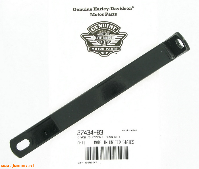   27434-83 (27434-83): Bracket, air cleaner to crankcase - NOS - Sportster XL's '83-'85
