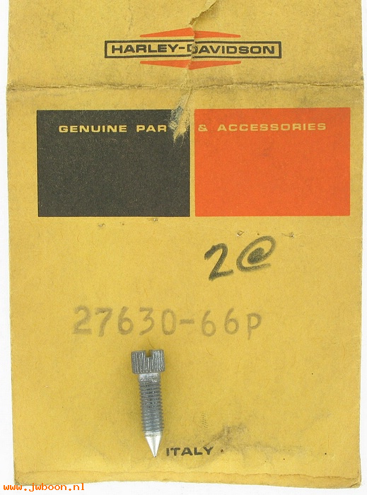   27630-66P (27630-66P): Regulator screw,throttle side - NOS - M-50 '66-'72. X-90 1972