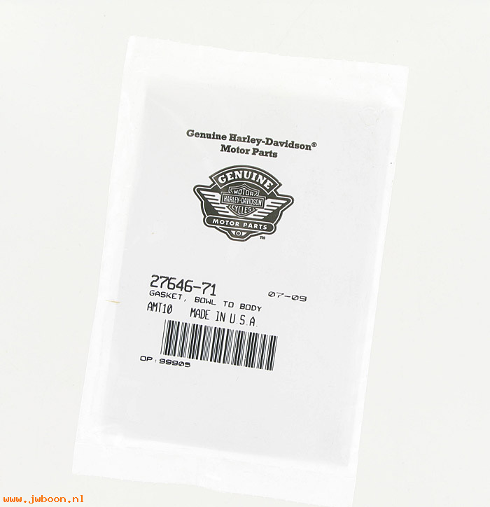   27646-71.10pack (27646-71): Gaskets, bowl to body - NOS - FL,FX '71-'75. XLH,XLCH 72-e76. AMF