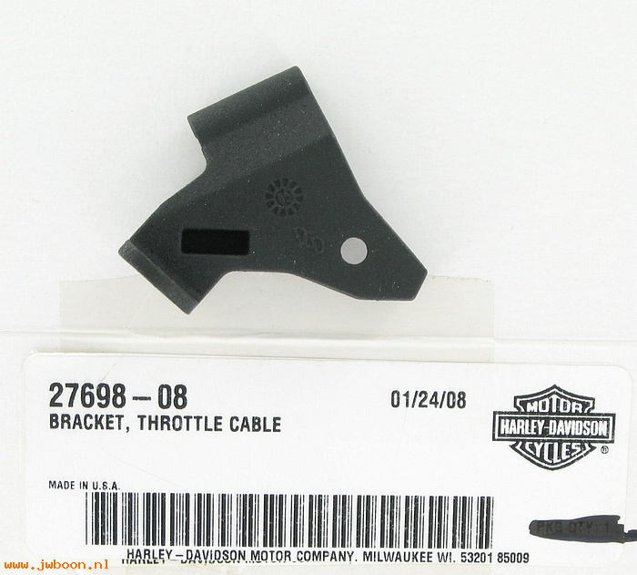   27698-08 (27698-08): Bracket - throttle cable - NOS - Sportster XR 1200 2008