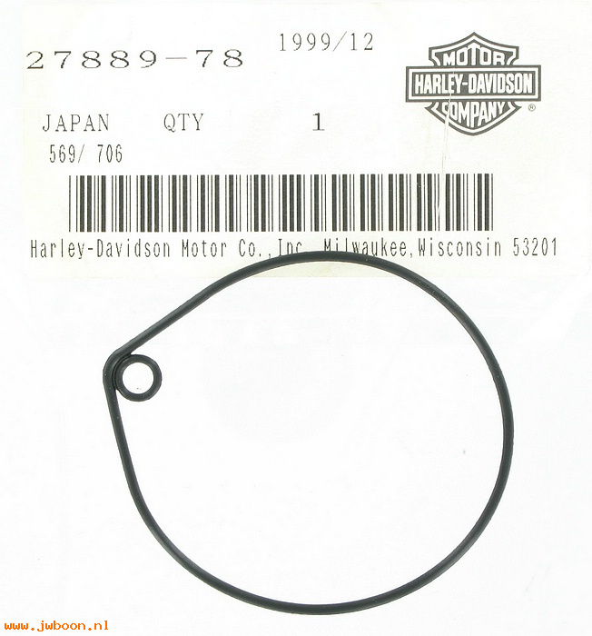   27889-78 (27889-78): O-ring, float bowl - NOS - FL L78-83. XL 78-83. FX L78-83