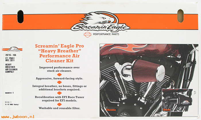   28716-10A (28716-10A): Heavy breather - air cleaner    Screamin' Eagle - NOS