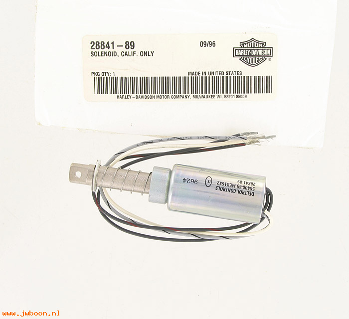   28841-89 (28841-89): Solenoid - California only - NOS