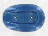   29084-05BPO (29084-05BPO): Air cleaner cover - chopper blue - NOS - Sportster XL '04-