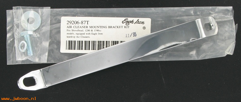   29206-87T (29206-87T): Air cleaner bracket  "Eagle Iron" - NOS - teardrop air cleaners