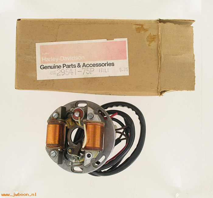   29541-75P (29541-75P / 23515): Stator plate, cpt. - NOS - Aermacchi SXT 125, SS 125 '75-early'76