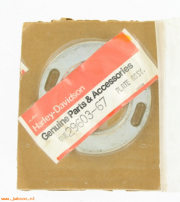   29603-67 (29603-67): Adapter plate, lower - NOS - XLCH '67-'69, magneto