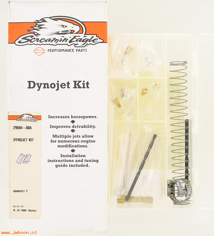   29604-00A (29604-00A): Dynojet kit "Screamin' Eagle" - NOS - Twin Cam carbs. 00-