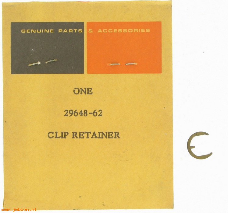   29648-62 (29648-62): Retainer, clip  ground lock - NOS - XLCH late'62-'69, magneto