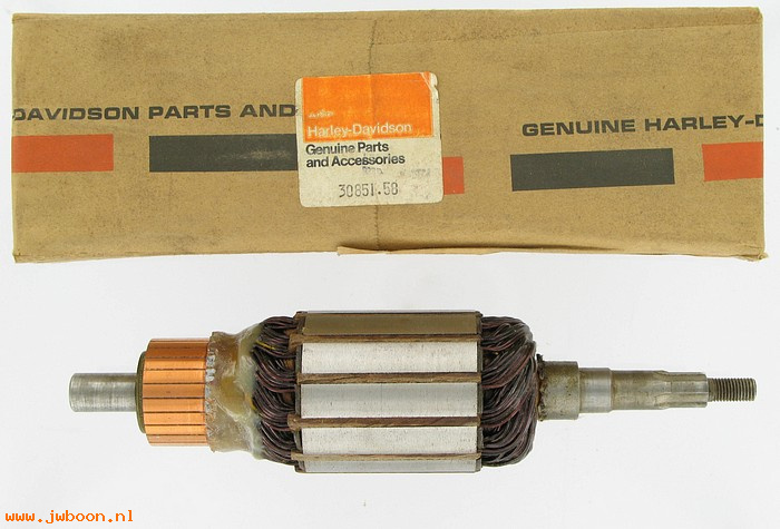   30851-58 (30851-58): Generator armature 6V - NOS - Servi-car,XLH,XLCH,FL 58-60