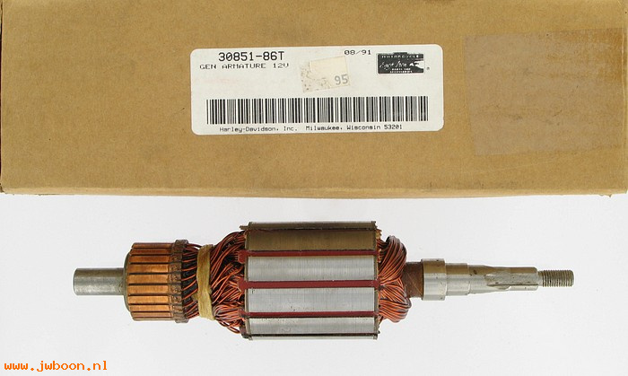   30851-86T (30851-65TA): Generator armature   12 V  "Eagle Iron" - NOS - FL,FLH,XL 65-81
