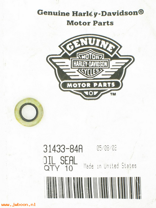   31433-84A (31433-84A): Washer/seal, clutch cover - NOS - Evo 1340cc '84-'99. XL '91-'93