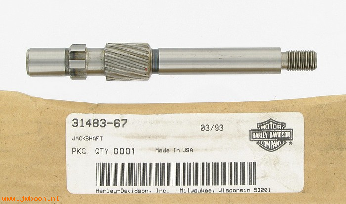   31483-67 (31483-67): Starter shaft - NOS - XLCR. Sportster, Ironhead XL '67-'80, AMF