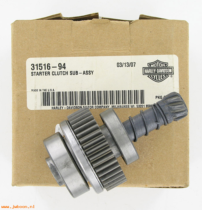   31516-94 (31516-94): Starter clutch sub-assembly - NOS -Touring, Softail, Dyna '94-'06