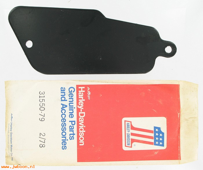   31550-79 (31550-79): Cover plate, starter hole - NOS - Ironhead Sportster XLCH e79.