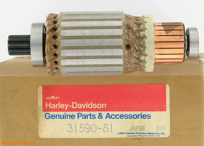   31590-81 (31590-81 / 31562-86): Armature assy. w.bearings-NOS - XL '81-'94, except XL1200 '91-'94