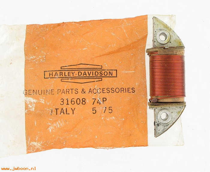   31608-74P (31608-74P / 23324): Charging coil  (thick) - NOS - Aermacchi SS,SX 175/250 74-78. AMF