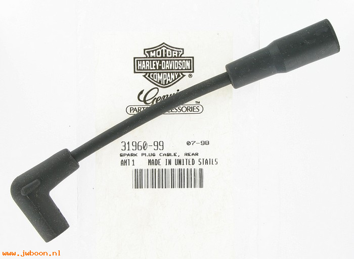   31960-99 (31960-99): Spark plug cable - rear - NOS - Dyna, FXD '99-'03