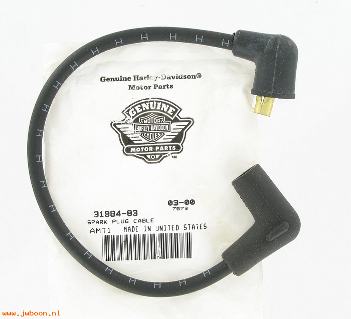   31984-83 (31984-83): Cable, spark plug  12" - NOS - Sportster XLS '83-early'85