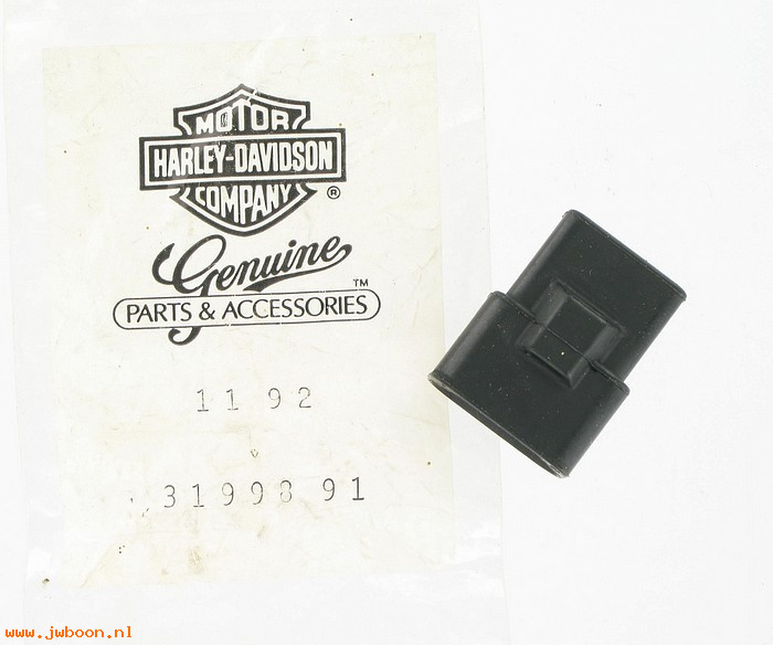   31998-91 (31998-91): Insulator receptacle housing,NOS-XL. FXR. Dyna. Softail. Touring