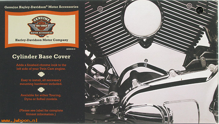   32077-07 (32077-07): Cylinder base cover - NOS - FXD, Dyna '06-   Touring '07-