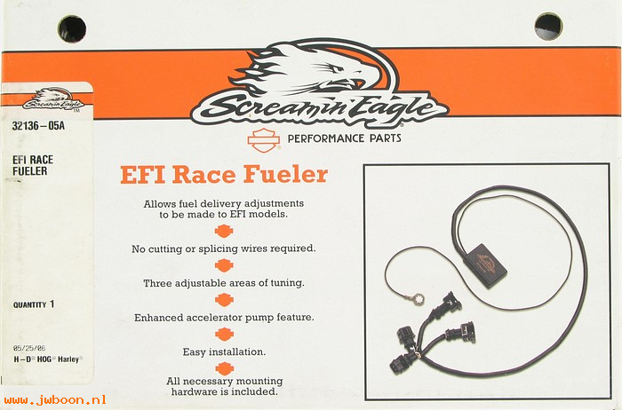   32136-05A (32136-05A): EFI race fueler kit,Screamin' Eagle,NOS-Twin Cam EFI 01-05. V-rod