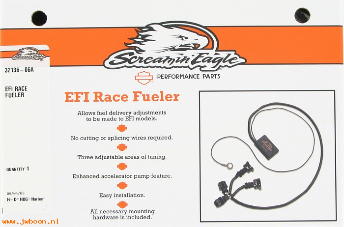   32136-06A (32136-06A): EFI race fueler kit,Screamin' Eagle,NOS-V-rod,FXD,Softail,Touring