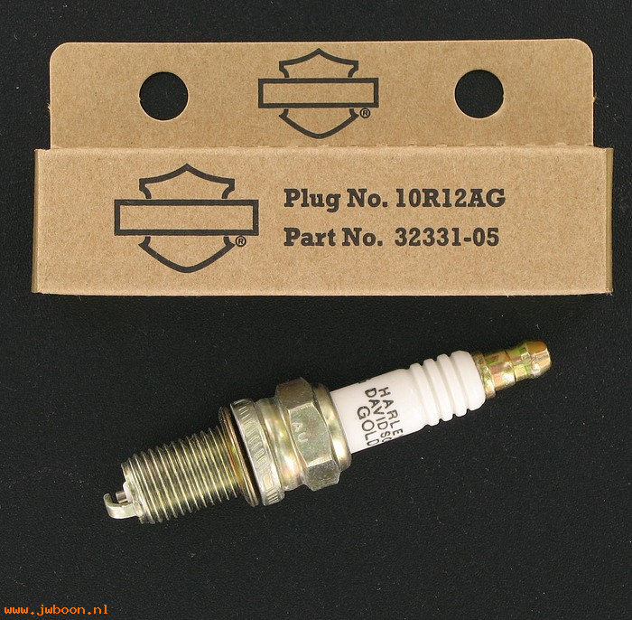  32331-05 (32331-05): Gold spark plug - NOS - V-rod. Buell