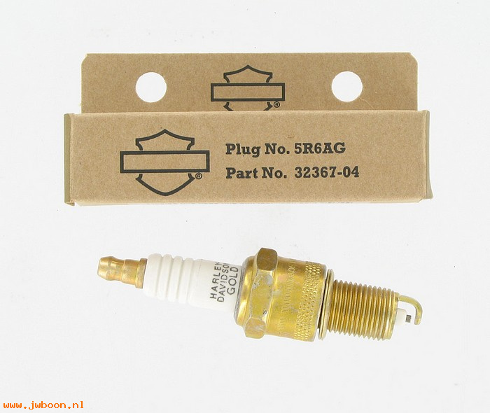   32367-04 (32367-04 / 32357-94): Gold spark plug - NOS - FL, Shovelhead EVO 1340cc 75-00. FX's