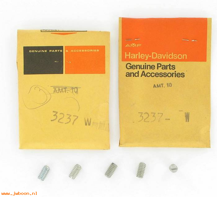       3237W (    3237W): Set screw, 1/4"-20 x 1/2" slotted - NOS - FL,FLH 66-e79.Electra G