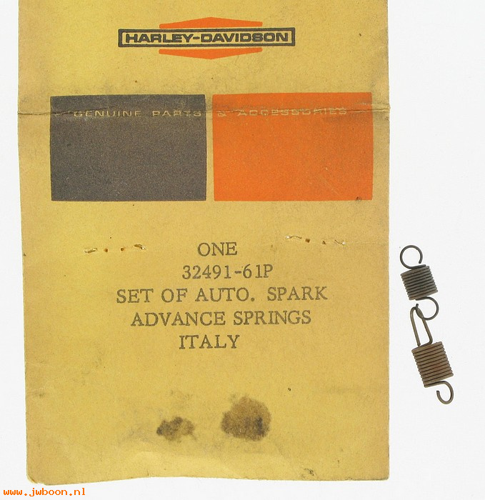   32491-61P (32491-61P): Set of automatic spark advance springs - NOS - Sprint '61-'68