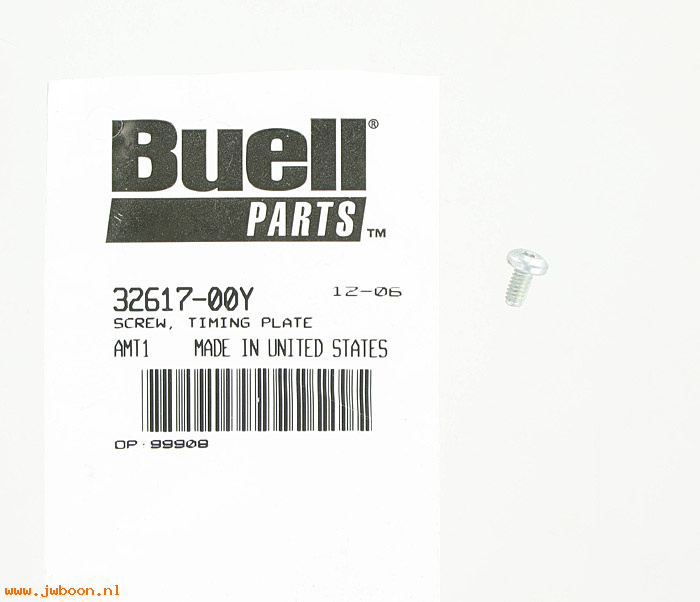   32617-00Y (32617-00Y): Screw, oil jet - NOS - Buell XB, Blast. Sportster XL's